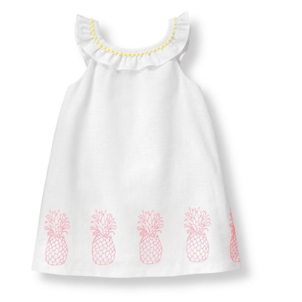 Janie and Jack Pineapple Dress 6-12 M